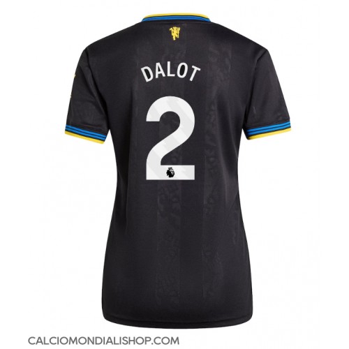 Maglie da calcio Manchester United Diogo Dalot #2 Terza Maglia Femminile 2025-26 Manica Corta